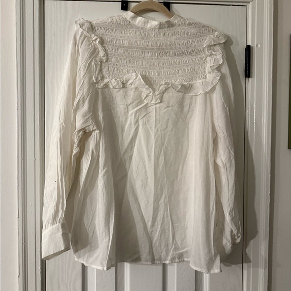 H&M White Ruffled Blouse - Picture 6 of 8